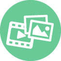 ícono de foto y vídeo