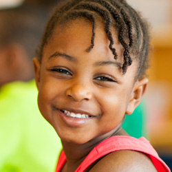 girl smiling